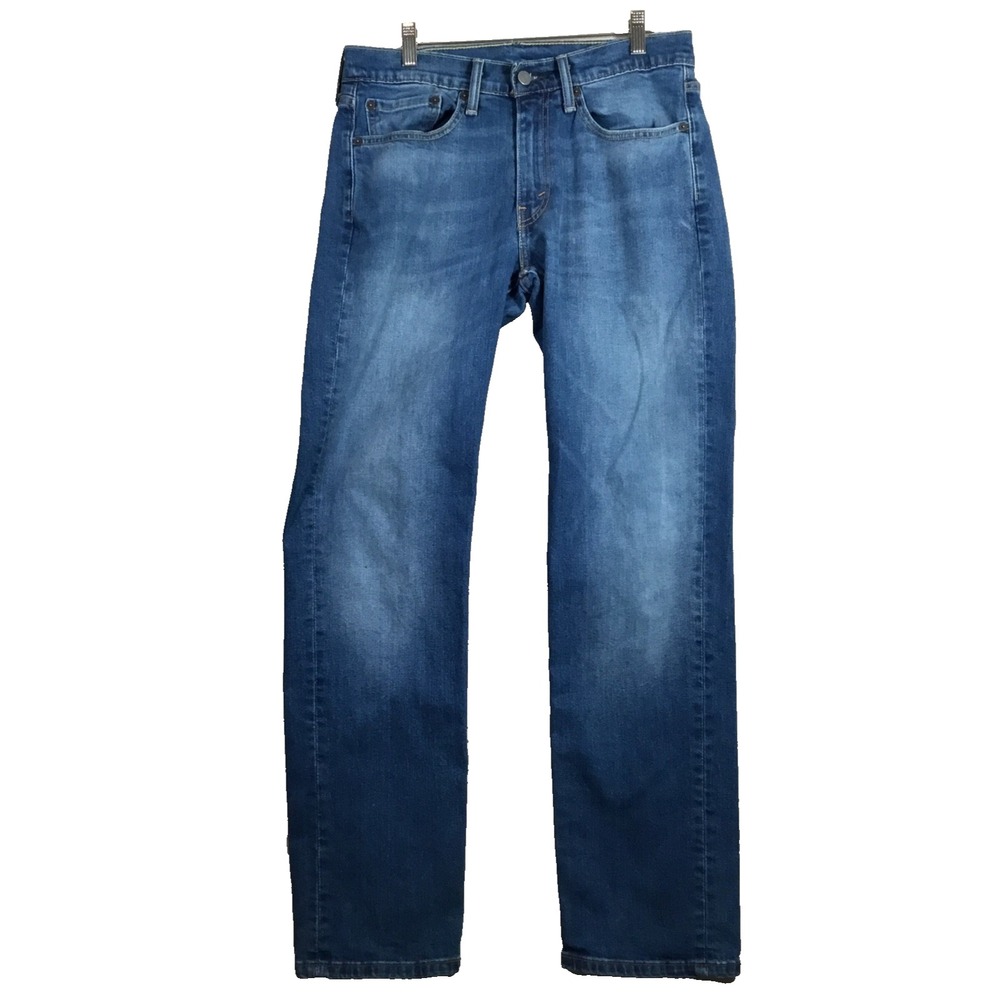 Levis 514 Jeans Men 31x31 Blue Regular Straight Mid Rise Light Wash Denim Cowboy